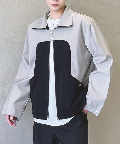 Bicolor Zip Jacket