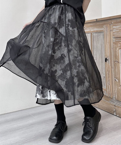 See-through Layered Skirt