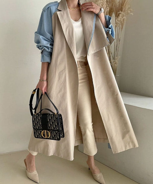 Raglan Sleeve Trench Coat
