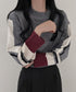 Colorblock Knit Pullover