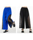 Side Mesh Wide Pants