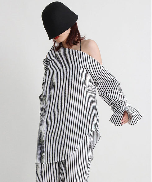 Stripe Shirt&Pants Co-ord
