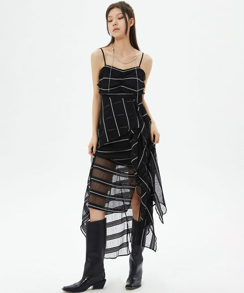 U-neck See-through Top