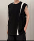 Bicolor Slit Sleeveless Top