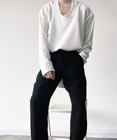 Overlapping Long Sleeve T-shirts