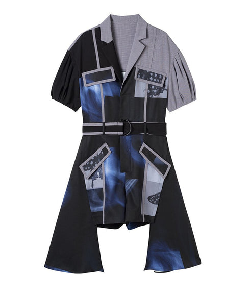 Puff Sleeve Short Overalls