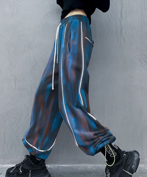 Tie-dye Drawstring Pants