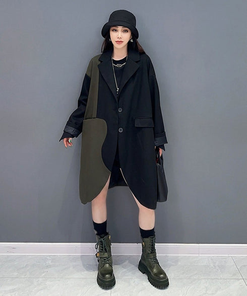 Bicolor Long Jacket
