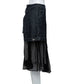 Hem Tulle Denim Skirt