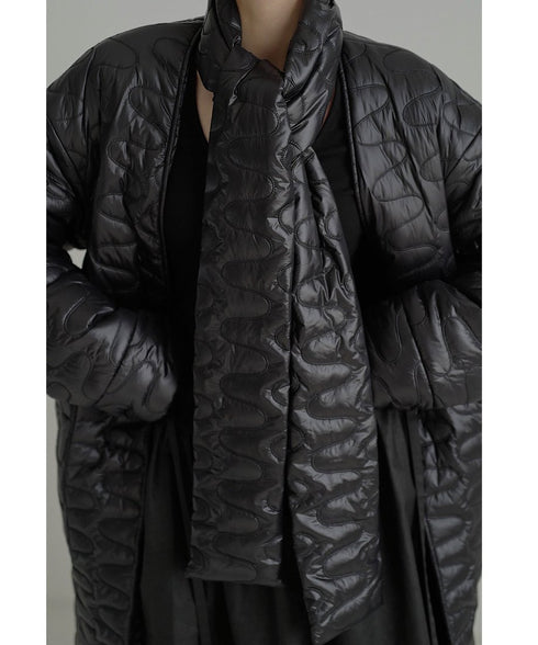 Quilted Sculpted Puffer Scarf