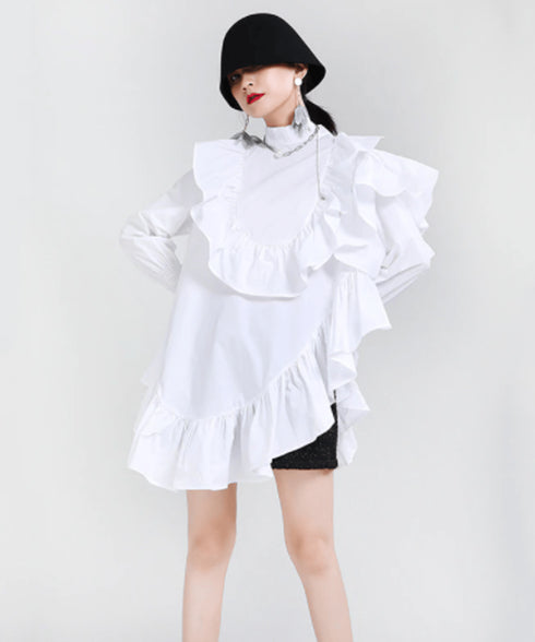 circular cuff scrum mini dress