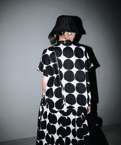 Polka Dot Short Sleeve Shirt