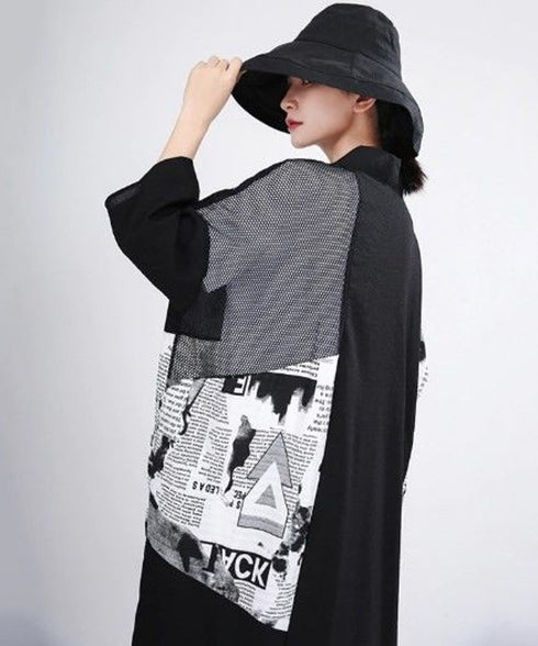 Blocking Mesh Cardigan