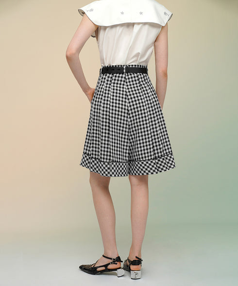 Gingham Check Culottes
