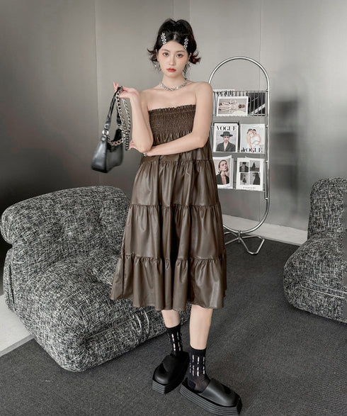 Gathering Flare Skirt