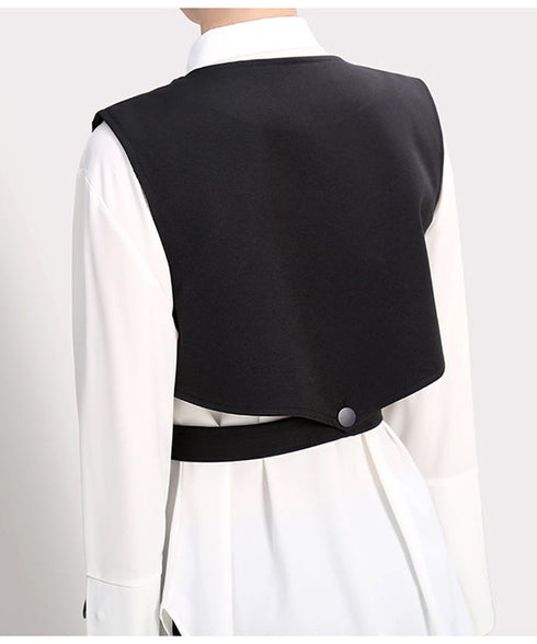 Long Cuff Blouse & Vest