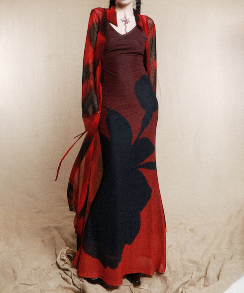 Flower Gradient Dress