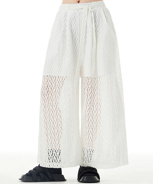 Mesh Wide Pants