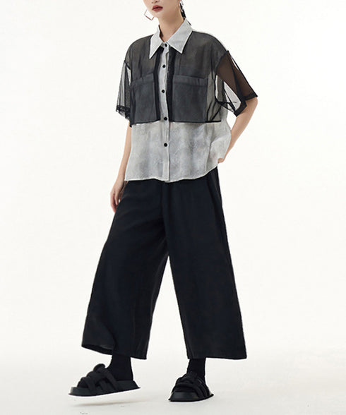 See-through Sleeve Blouse