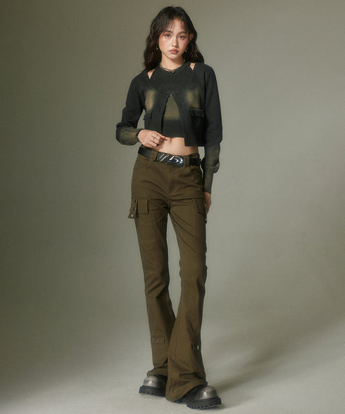 Straight Micro Flare Pants
