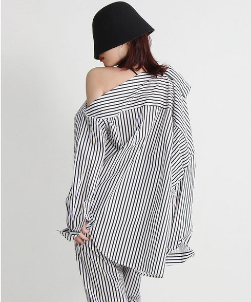 Stripe Shirt&Pants Co-ord