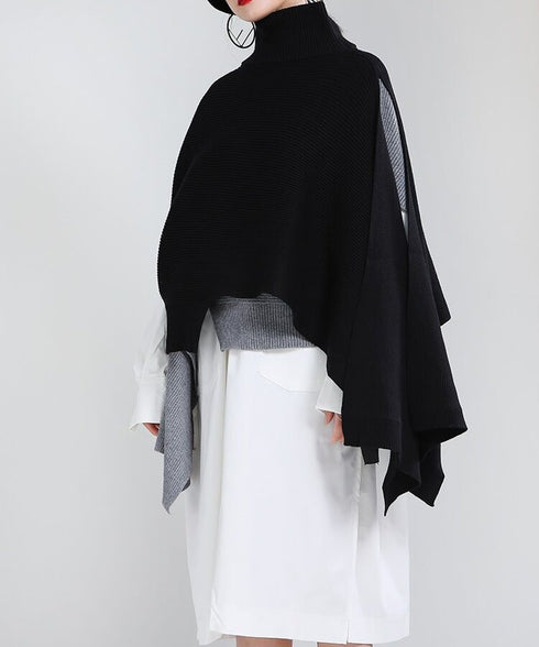Turtle Neck Poncho