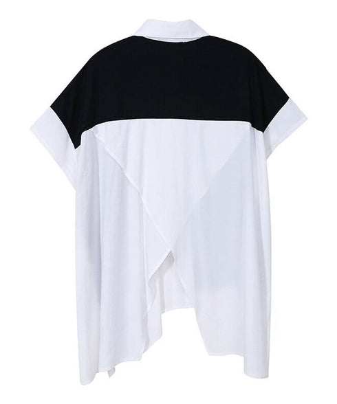 Bicolor Asymmetry Shirt