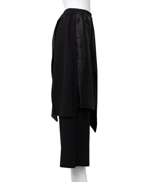 Draped Faux Two-piece Pants