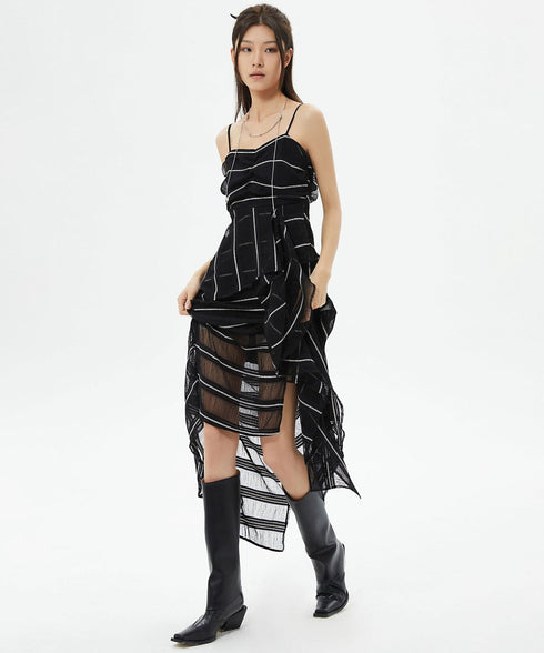 U-neck See-through Top