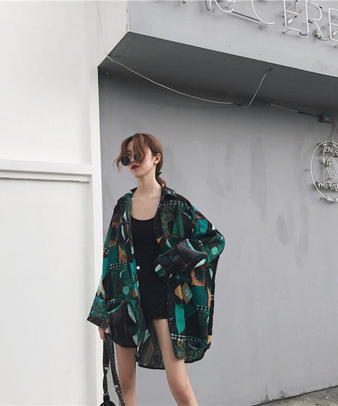 Geometry Loose Blouse