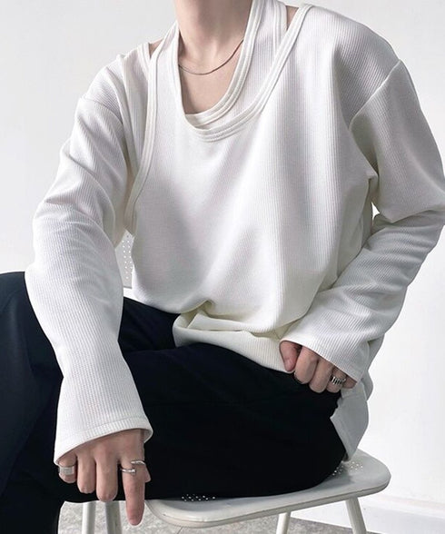 Overlapping Long Sleeve T-shirts