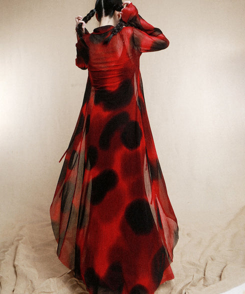 Flower Gradient Dress