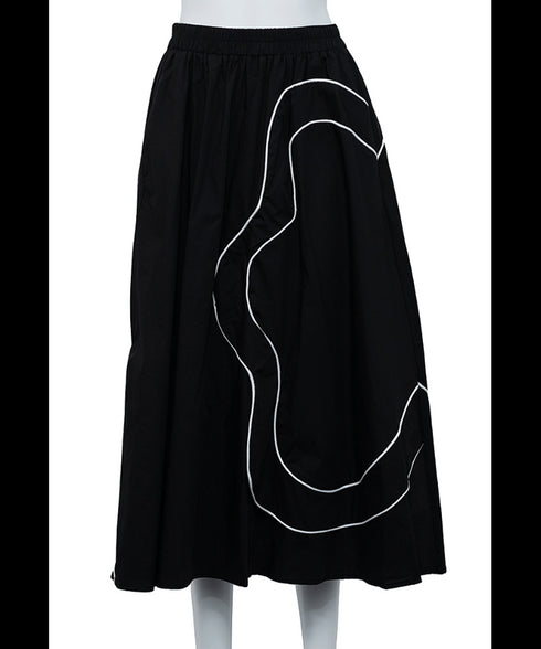 Double Line Flower Skirt