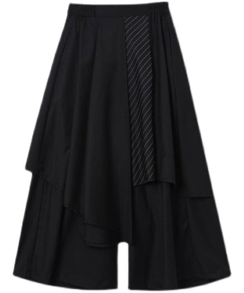 Layered Pleated Wide Pants