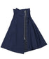 Zip Wrap Flare Skirt