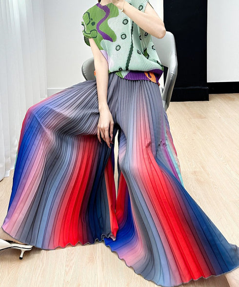 Gradation Pleat Pants
