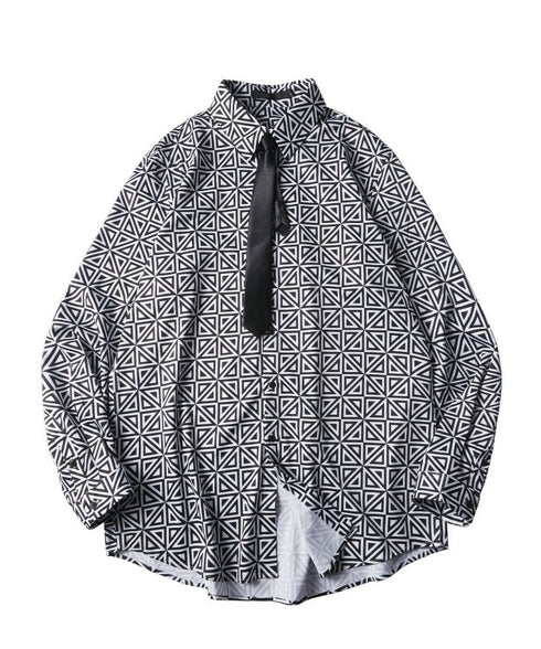 Geometric Triangle Print Shirt