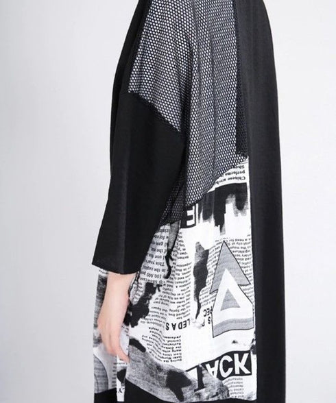 Blocking Mesh Cardigan