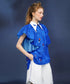 Blue Bird Ruffle Sleeve Blouse