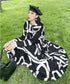 Graphic Pattern Maxi Dress