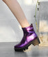 Shiny Platform Boots