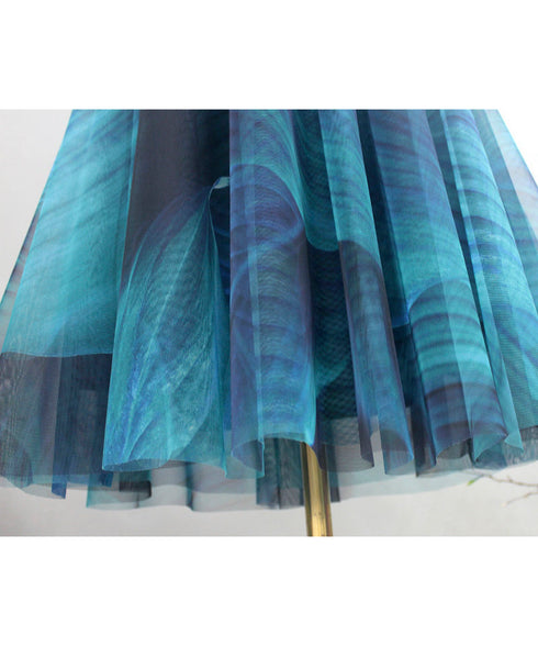 Tulle Layered Flare Skirt