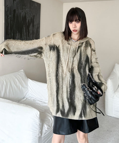 Gradation Mesh Hoodie