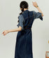 Faux Layered Denim Dress