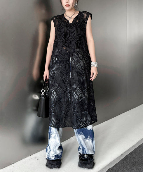 Jacquard Tucking Vest