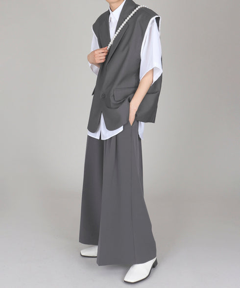 Vest & Wide Pants Co-ord