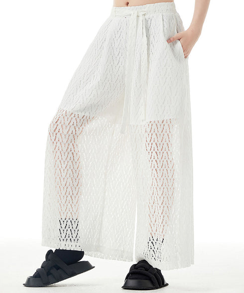Mesh Wide Pants