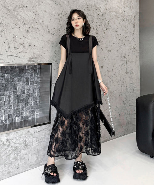 Splicing Lace Dress