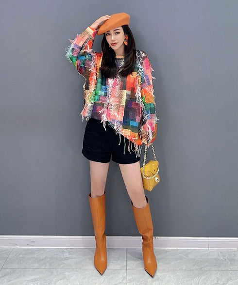 Colorful Jacquard Sweater