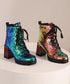 Holographic Sequin Chunky Boots